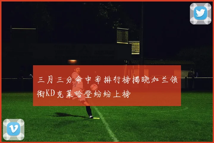 三月三分命中率排行榜揭晓加兰领衔KD克莱哈登纷纷上榜