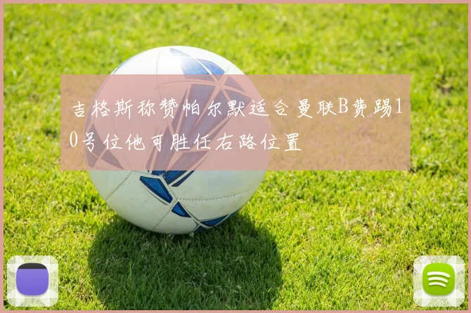 吉格斯称赞帕尔默适合曼联B费踢10号位他可胜任右路位置